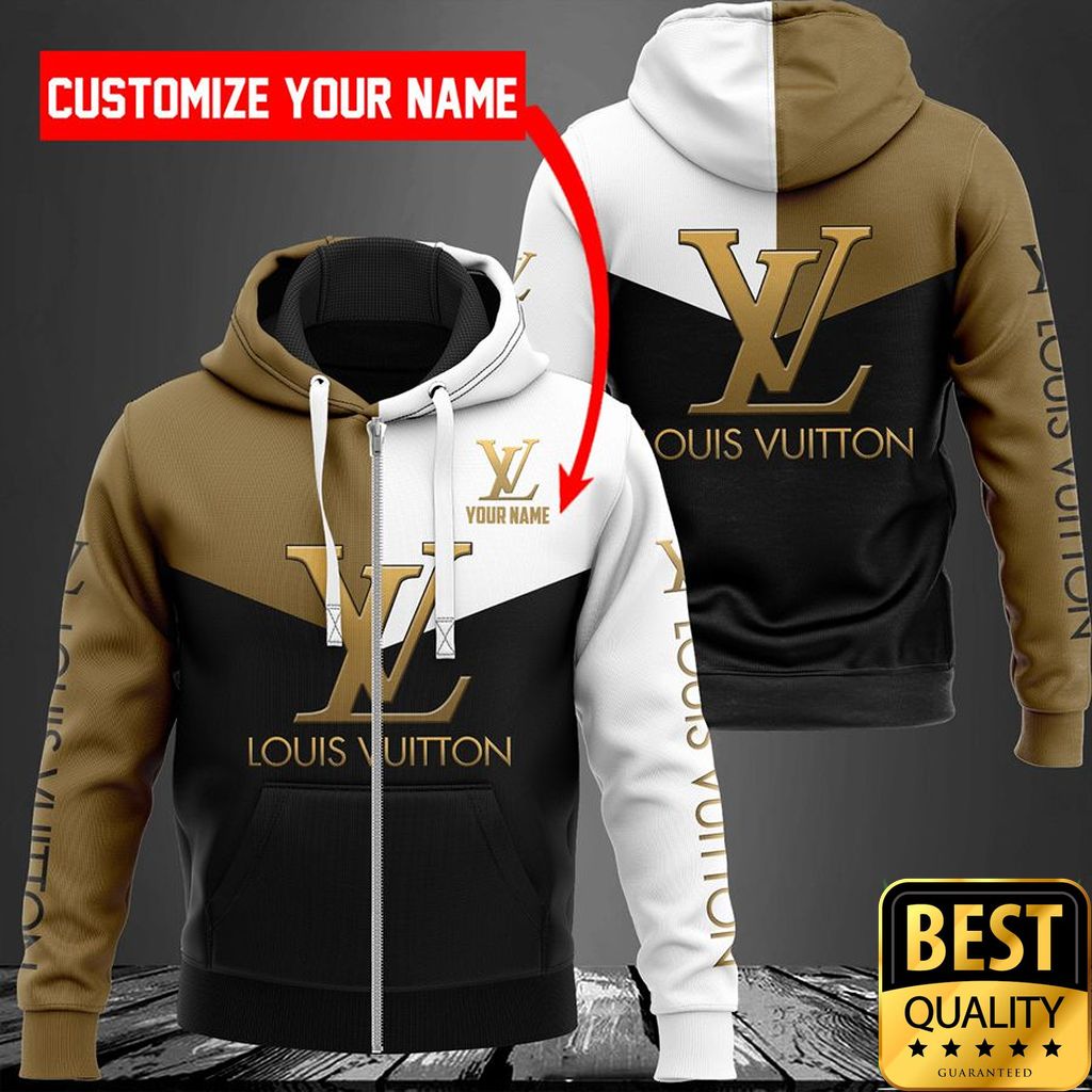 Customized Luxury Louis Vuitton White Black Brown 3D Shirt And Pants 084 Customized Luxury Louis Vuitton White Black Brown 3D Shirt And Pants 084