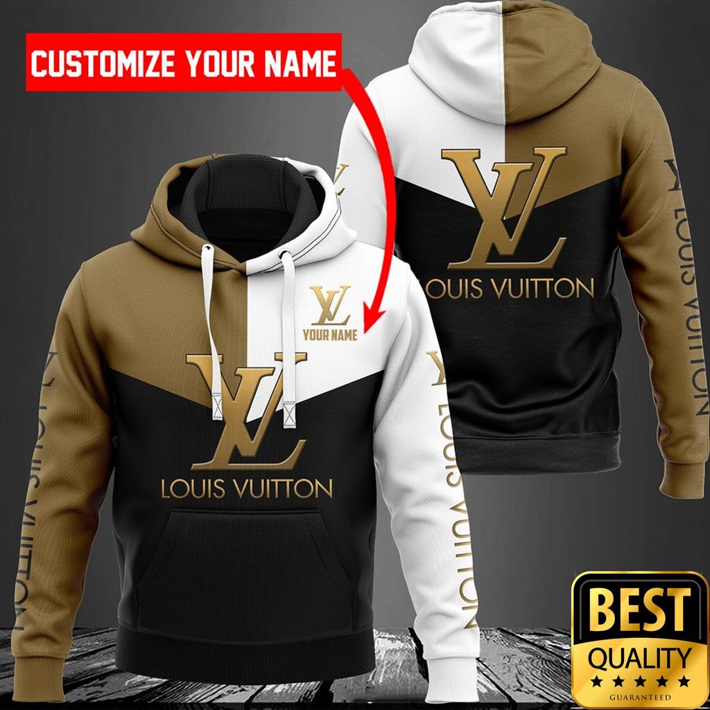 Customized Luxury Louis Vuitton White Black Brown 3D Shirt And Pants 084 Customized Luxury Louis Vuitton White Black Brown 3D Shirt And Pants 084