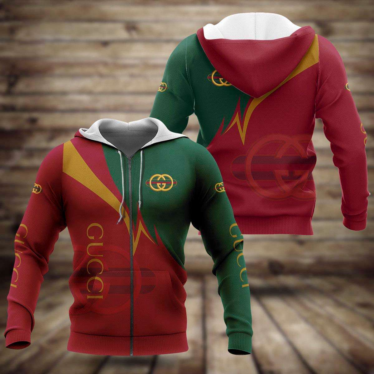 Gucci Red Green Luxury 3D Hoodie Limited Edition 160 Gucci Red Green Luxury 3D Hoodie Limited Edition 160