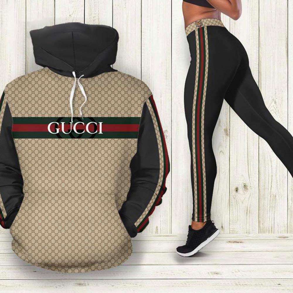 Gucci Black Hoodie Leggings Luxury Brand Clothing 215 Gucci Black Hoodie Leggings Luxury Brand Clothing 215