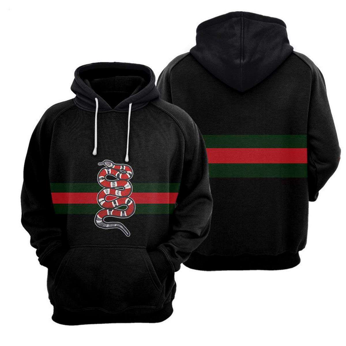 Gucci Red Green Black Luxury Brand Hoodie And Pants Limited Edition 282 Gucci Red Green Black Luxury Brand Hoodie And Pants Limited Edition 282