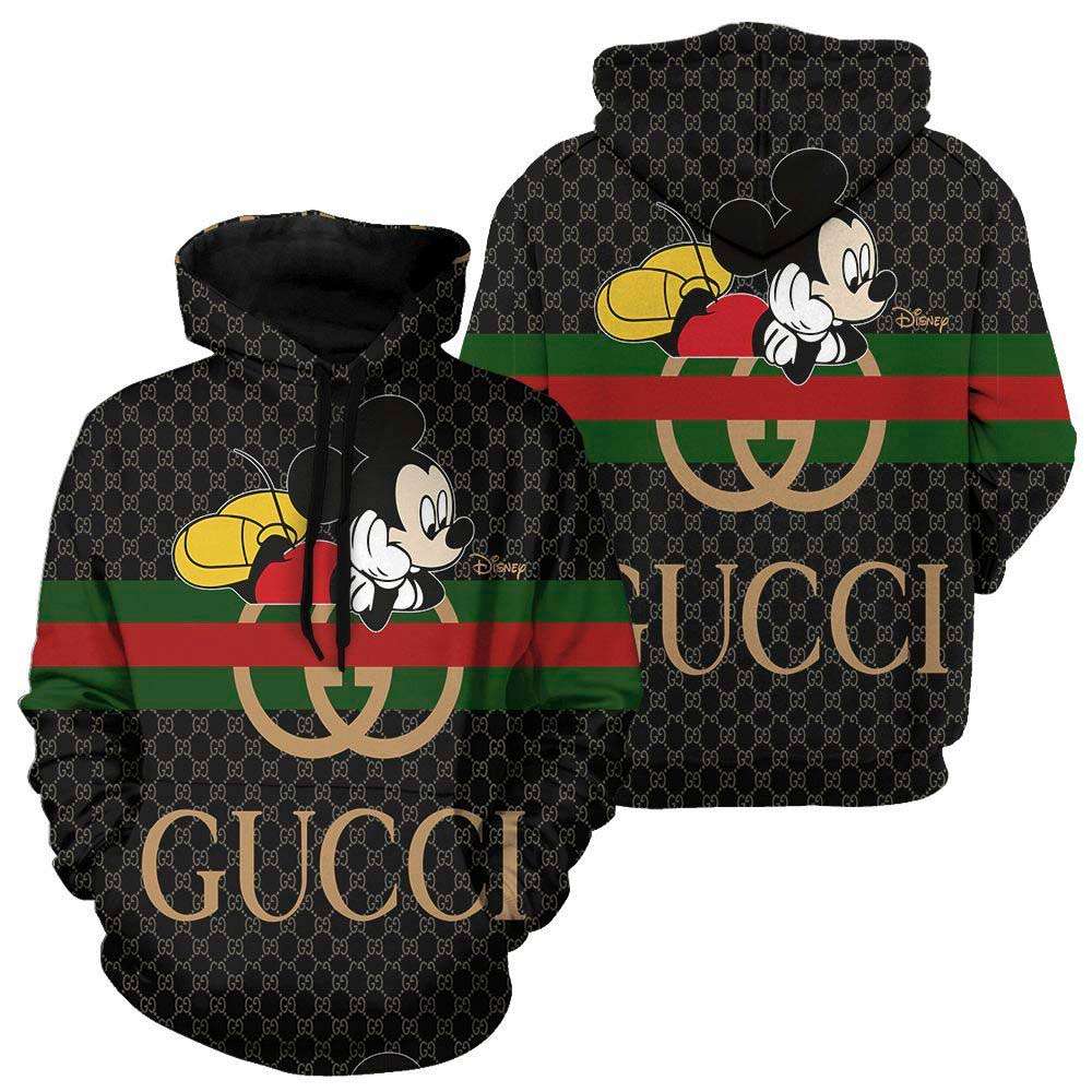 Gucci Mickey 3D Hoodie and Pants Pod Design 048 Gucci Mickey 3D Hoodie and Pants Pod Design 048
