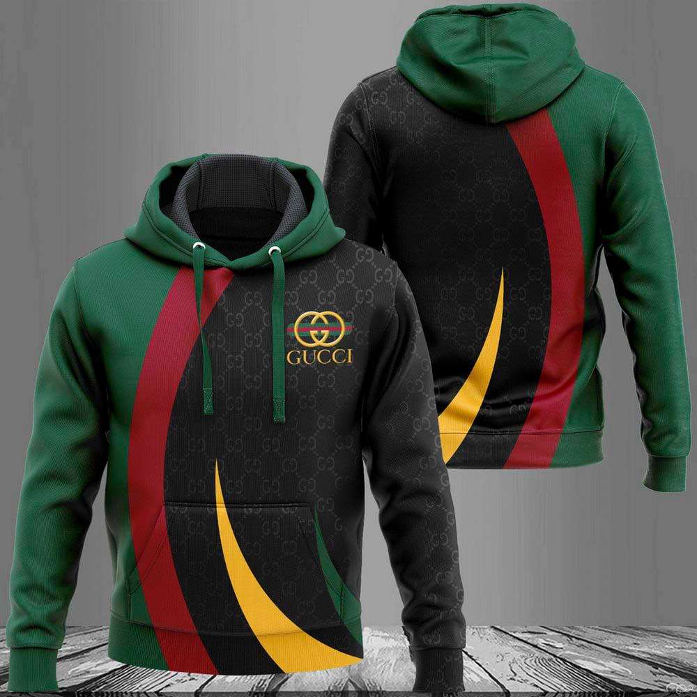 Gucci Green Red Black Gold Hoodie Pants Limited Edition 201 Gucci Green Red Black Gold Hoodie Pants Limited Edition 201