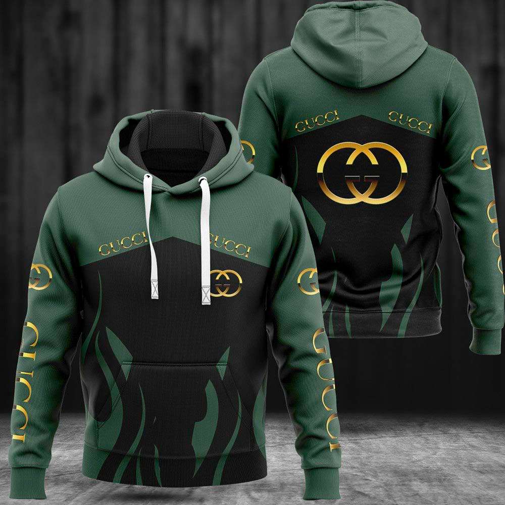 Gucci Green Black Luxury Brand Hoodie Pants Limited Edition 266 Gucci Green Black Luxury Brand Hoodie Pants Limited Edition 266