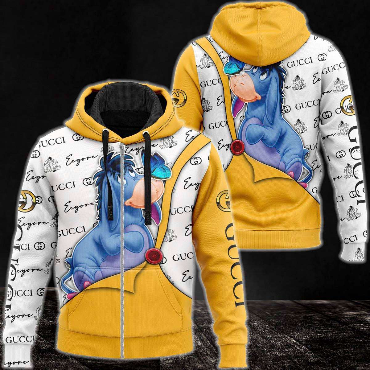 Gucci Eeyore Luxury 3D Hoodie POD Design 040 Gucci Eeyore Luxury 3D Hoodie POD Design 040