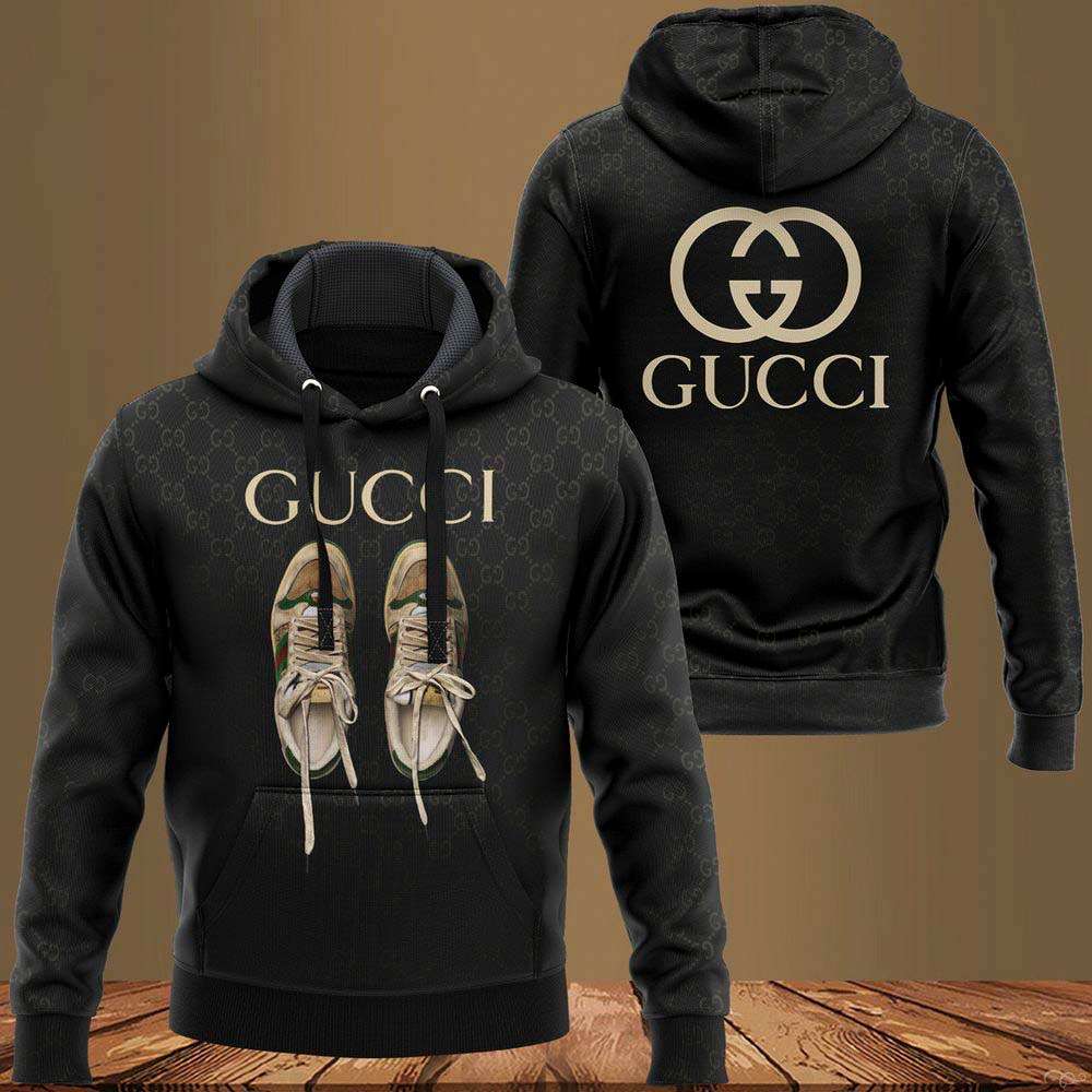 Gucci Black Luxury Hoodie Pants Limited Edition 076 Gucci Black Luxury Hoodie Pants Limited Edition 076