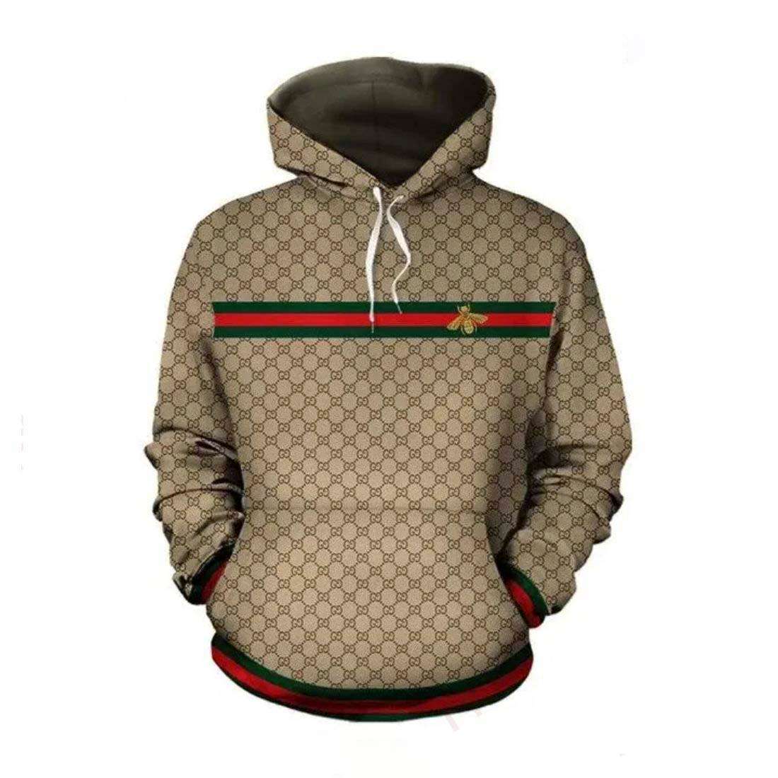 Gucci Bee Brown Unisex Hoodie For Men Women Luxury Brand Clothing Clothes Outfit 294 Gucci Bee Brown Unisex Hoodie For Men Women Luxury Brand Clothing Clothes Outfit 294
