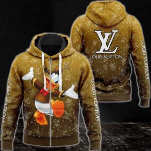 Louis Vuitton Ombre Gold Luxury 3D Hoodie Limited Edition 033