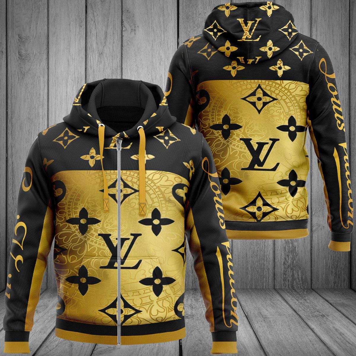 Louis Vuitton Luxury Brand Big Logo 3D Hoodie POD Design 054 Louis Vuitton Luxury Brand Big Logo 3D Hoodie POD Design 054