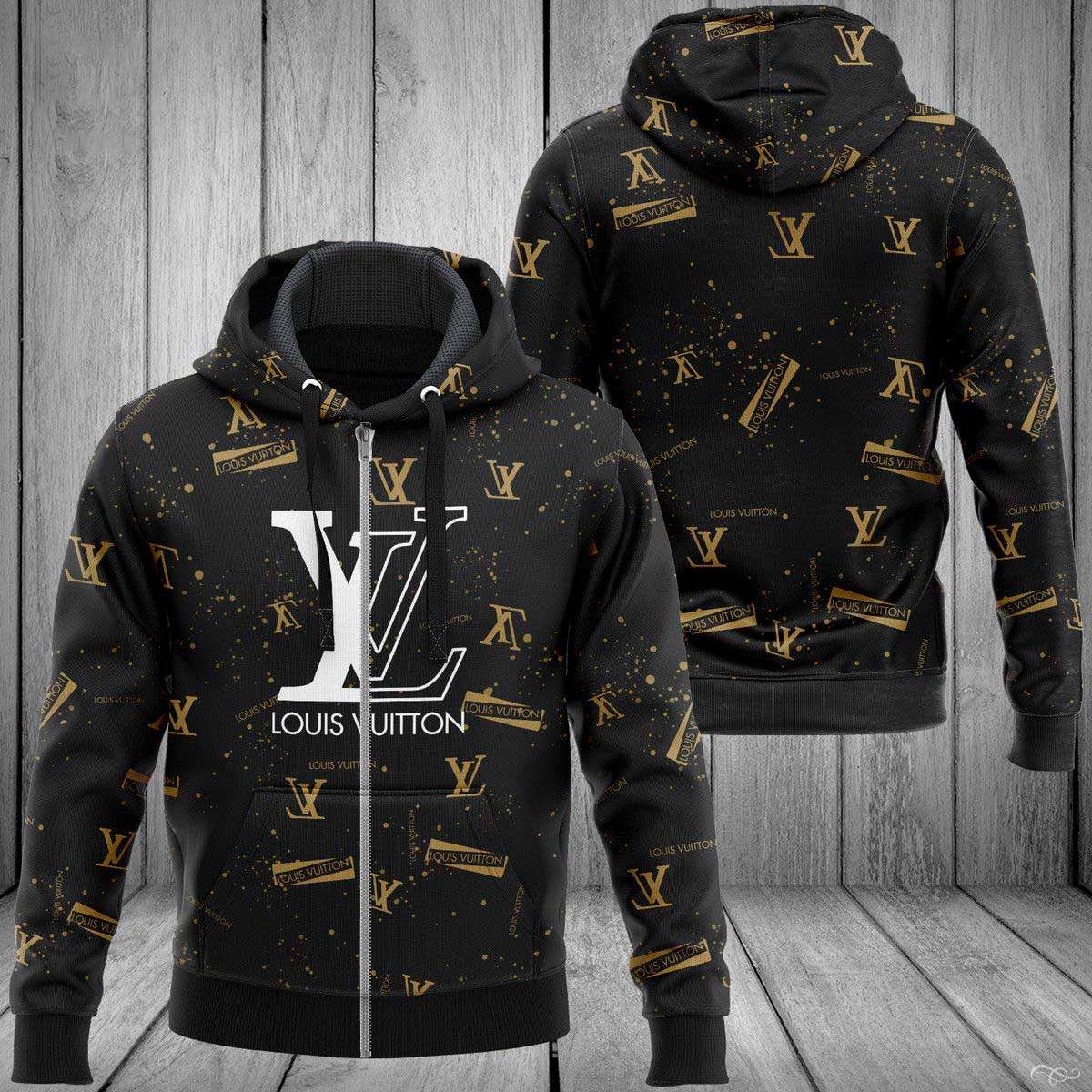 Louis Vuitton Logo Pattern Luxury 3D Hoodie Limited Edition 038 Louis Vuitton Logo Pattern Luxury 3D Hoodie Limited Edition 038