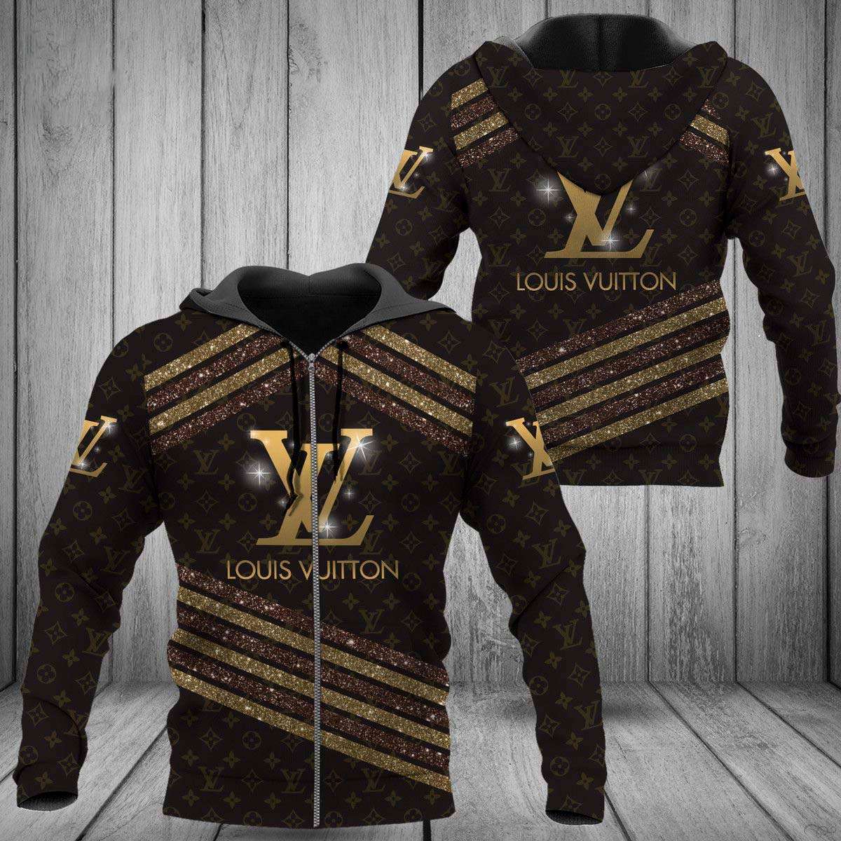 Louis Vuitton Glitter Plaid Luxury 3D Hoodie Limited Edition 042 Louis Vuitton Glitter Plaid Luxury 3D Hoodie Limited Edition 042