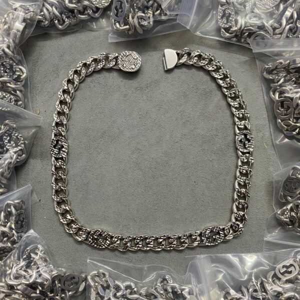 New Collection Fashion Gucci Silver Necklace Women 117