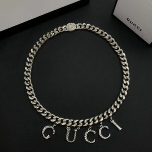 New Collection Fashion Gucci Silver Necklace Women 105