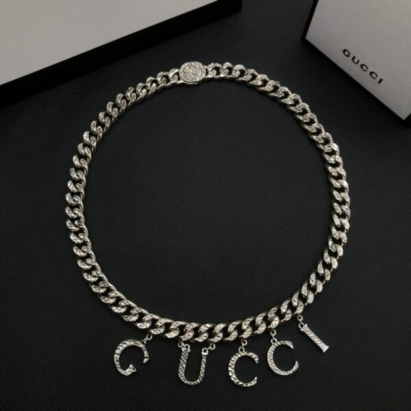 New Collection Fashion Gucci Silver Necklace Women 105