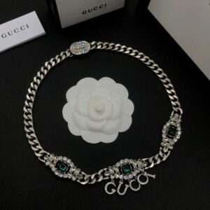 New Collection Fashion Gucci Silver Necklace Women 104