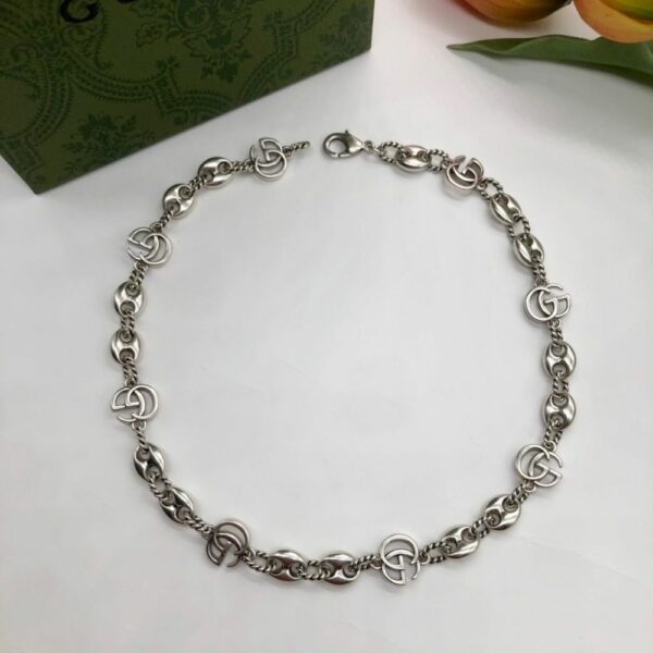New Collection Fashion Gucci Silver Necklace Women 102