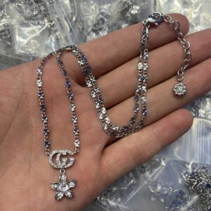 New Collection Fashion Gucci Silver Necklace Women 088