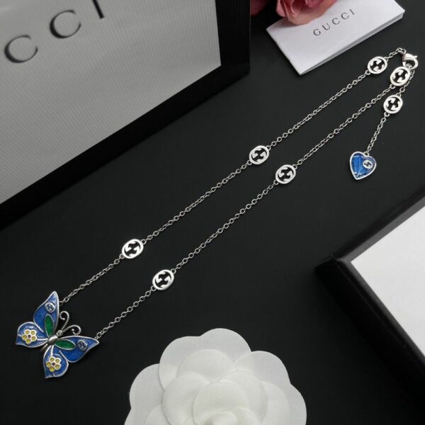 New Collection Fashion Gucci Silver Necklace Women 087