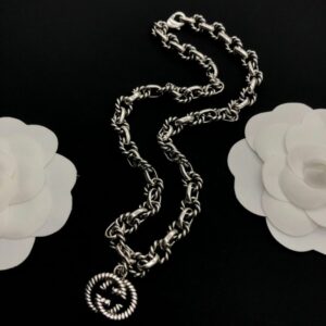 New Collection Fashion Gucci Silver Necklace Women 085