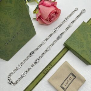 New Collection Fashion Gucci Silver Necklace Women 069