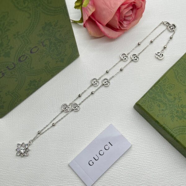 New Collection Fashion Gucci Silver Necklace Women 065
