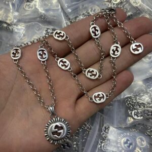 New Collection Fashion Gucci Silver Necklace Women 061
