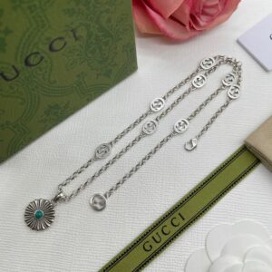 New Collection Fashion Gucci Silver Necklace Women 058