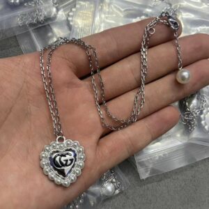 New Collection Fashion Gucci Silver Necklace Women 052