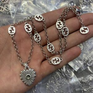 New Collection Fashion Gucci Silver Necklace Women 049