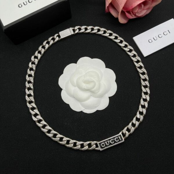 New Collection Fashion Gucci Silver Necklace Women 047