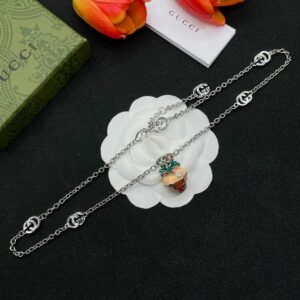 New Collection Fashion Gucci Silver Necklace Women 043