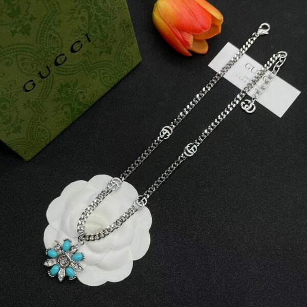 New Collection Fashion Gucci Silver Necklace Women 042