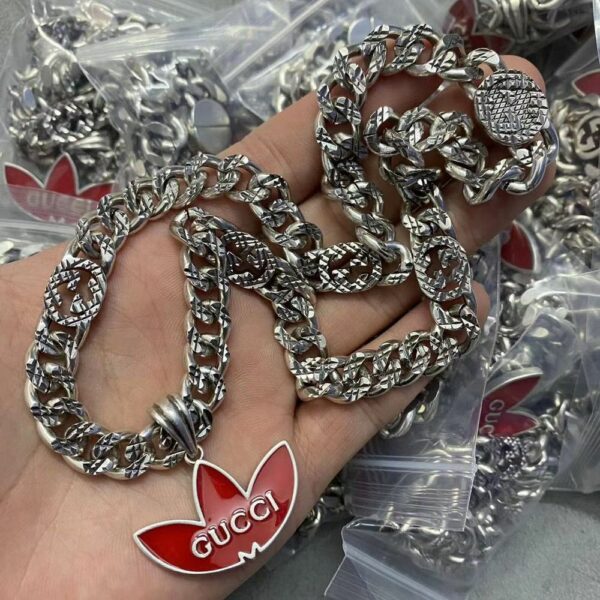 New Collection Fashion Gucci Silver Necklace Women 031