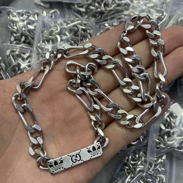 New Collection Fashion Gucci Silver Necklace Women 033
