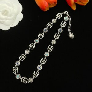 New Collection Fashion Gucci Silver Necklace Women 016