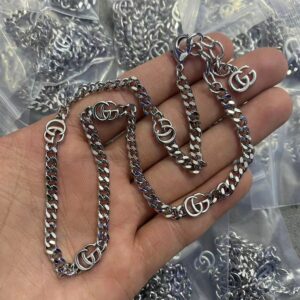 New Collection Fashion Gucci Silver Necklace Women 026