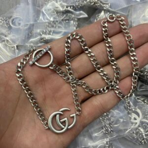 New Collection Fashion Gucci Silver Necklace Women 009