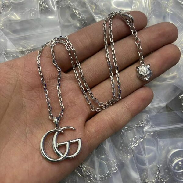 New Collection Fashion Gucci Silver Necklace Women 005