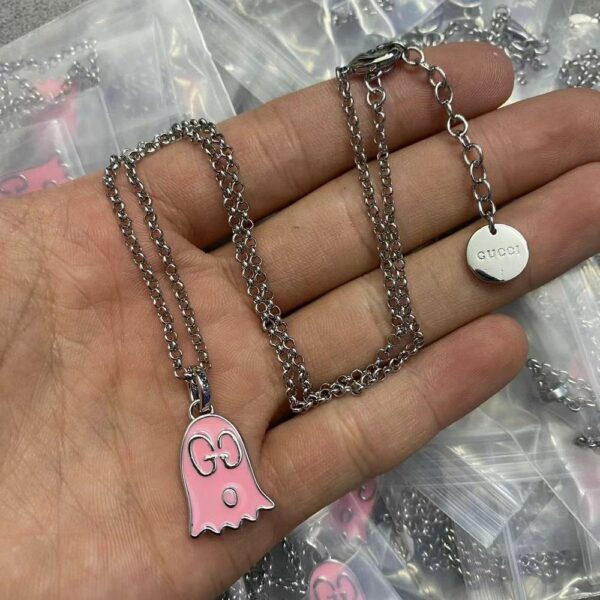 New Collection Fashion Gucci Silver Necklace Women 003