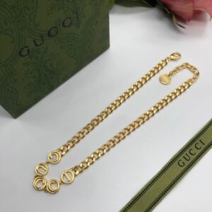 New Collection Fashion Gucci Gold Necklace Women 098