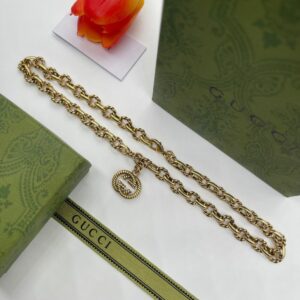 New Collection Fashion Gucci Gold Necklace Women 096