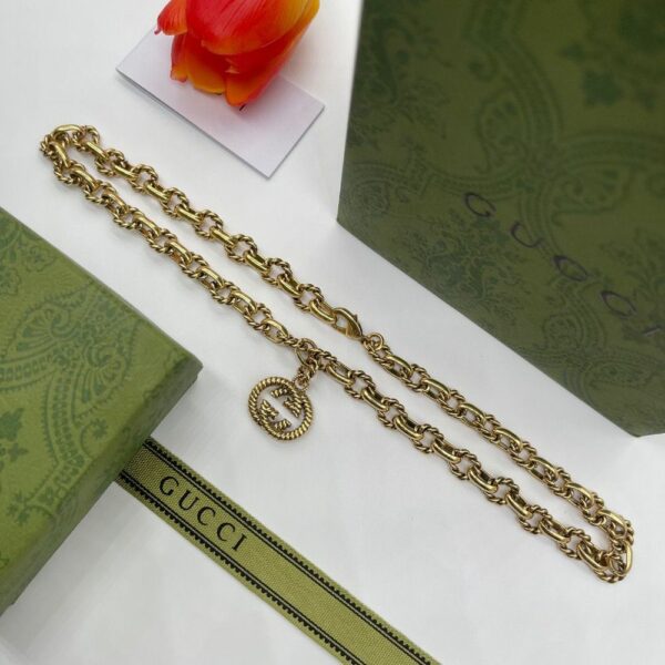 New Collection Fashion Gucci Gold Necklace Women 096