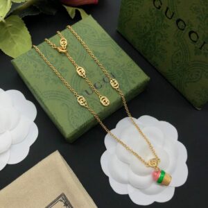 New Collection Fashion Gucci Gold Necklace Women 094