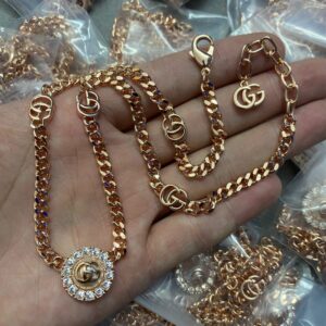 New Collection Fashion Gucci Gold Necklace Women 091