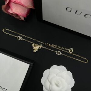 New Collection Fashion Gucci Gold Necklace Women 088