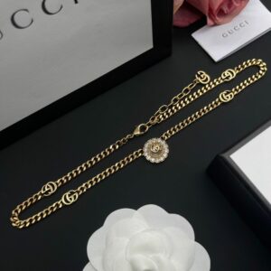 New Collection Fashion Gucci Gold Necklace Women 087