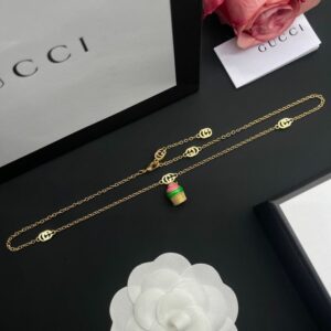 New Collection Fashion Gucci Gold Necklace Women 086