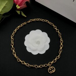 New Collection Fashion Gucci Gold Necklace Women 085