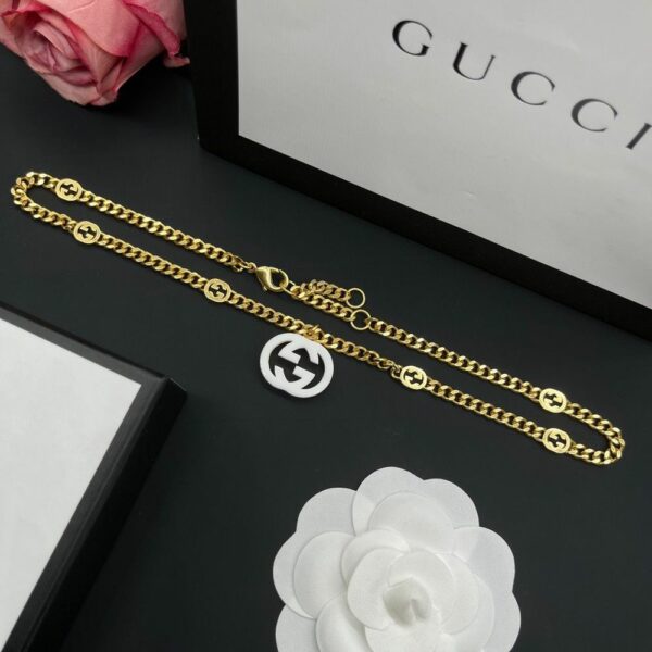 New Collection Fashion Gucci Gold Necklace Women 084