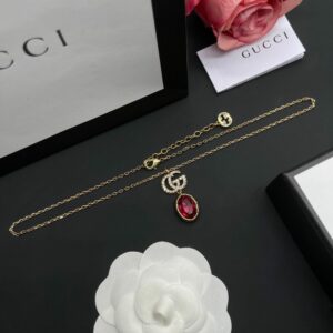 New Collection Fashion Gucci Gold Necklace Women 082